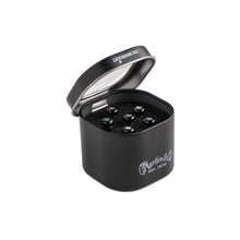 Lade das Bild in den Galerie-Viewer, LUXE BY MARTIN® Liquidmetal® Steg Stifte GHochglanz Schwarz/Paua