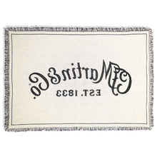 Lade das Bild in den Galerie-Viewer, Martin Script Logo Woven Blanket