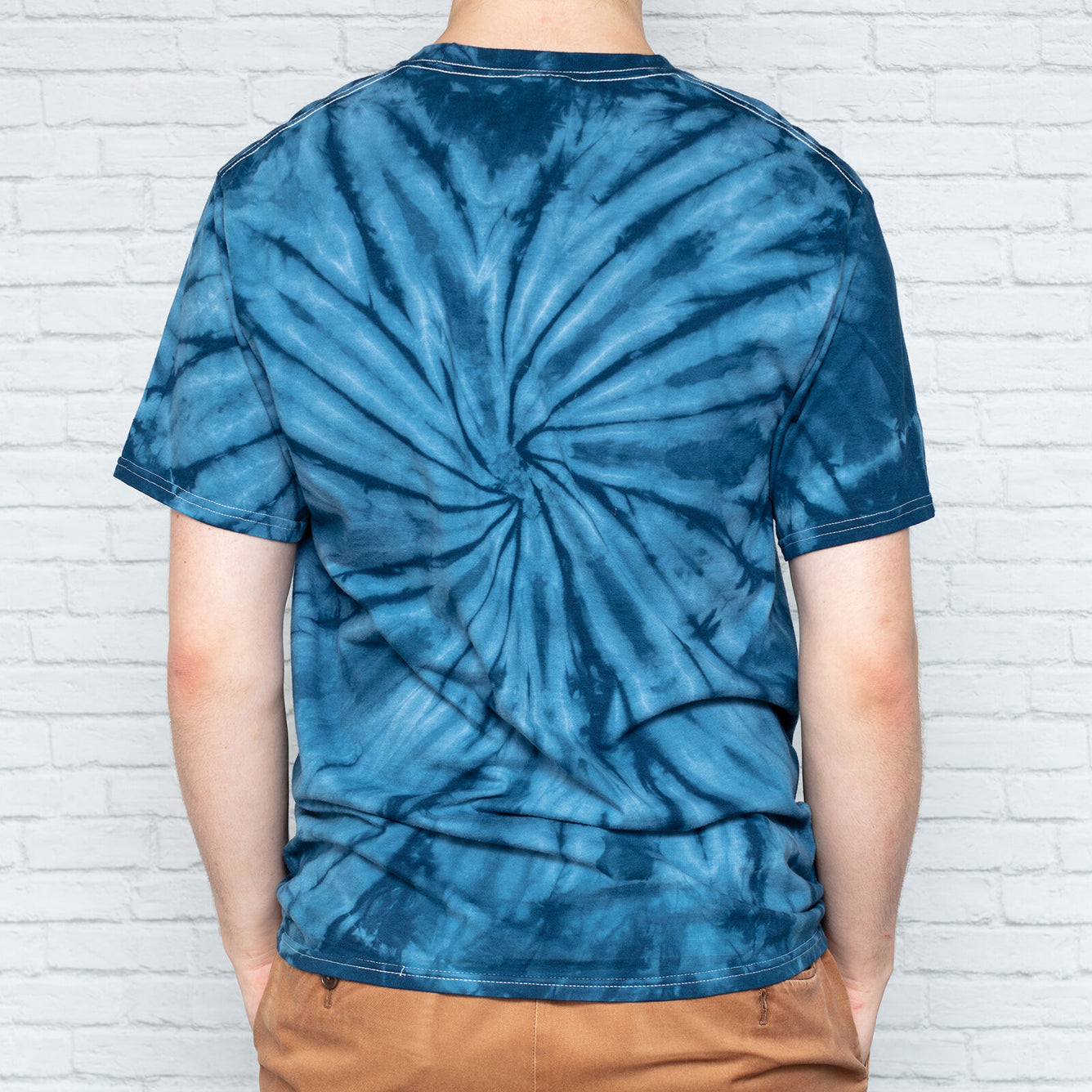 CFM logo Tie Dye T-shirt Blau